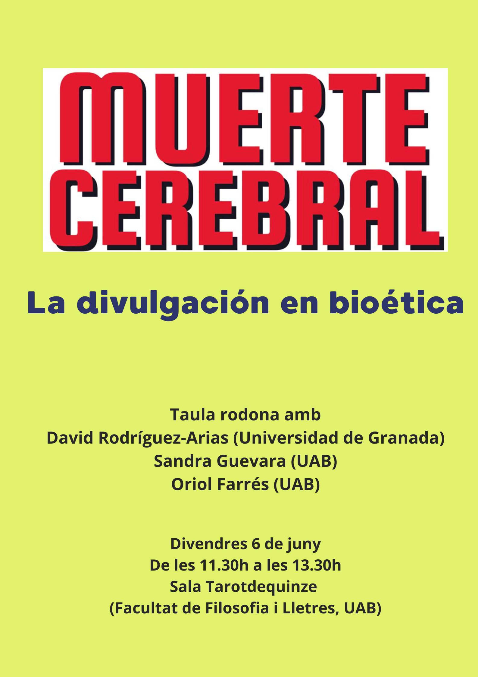 Caretel: Muerte cerebral - La divulgación en bioética