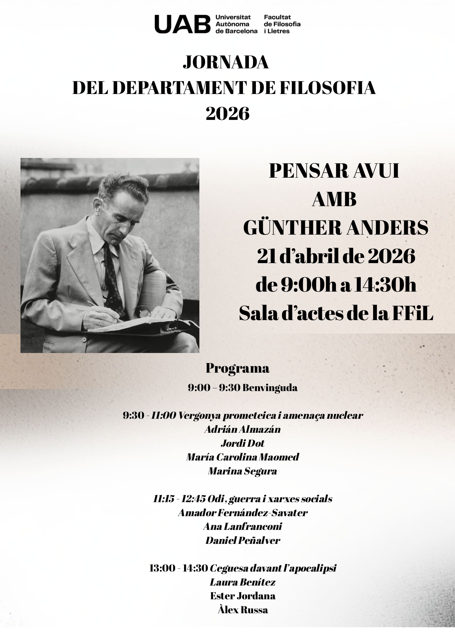 Cartell de la jornada