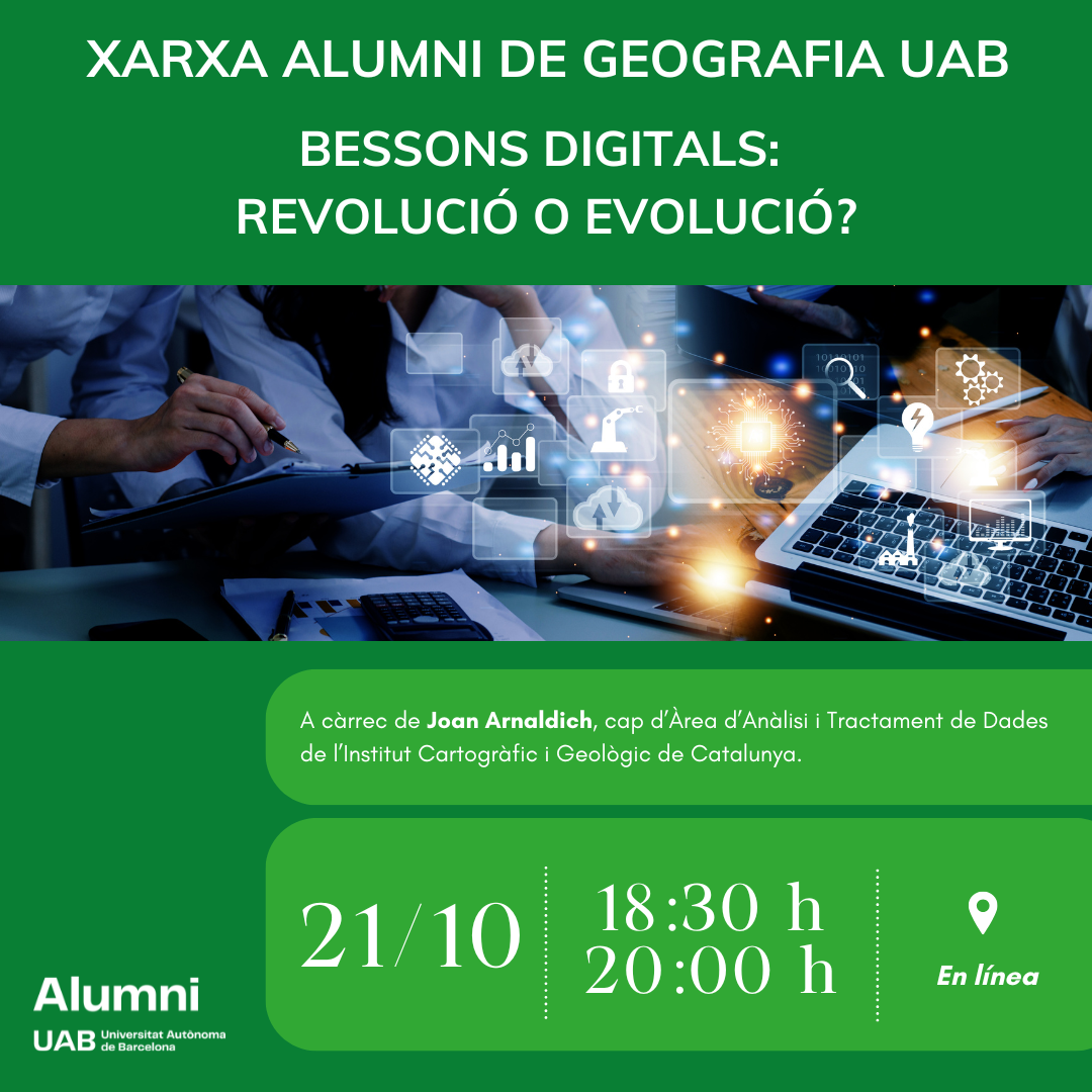 Alumni Geografia UAB Webbinar Bessons Digitals