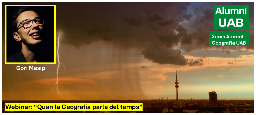Alumni Geografía UAB Webbinar Tiempo