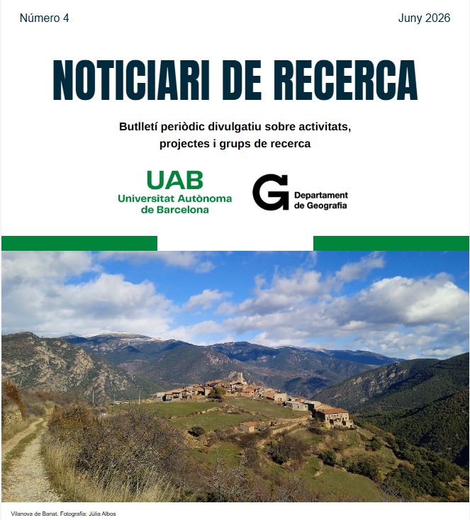 Noticiario de investigación #4 Departamento de Geografía