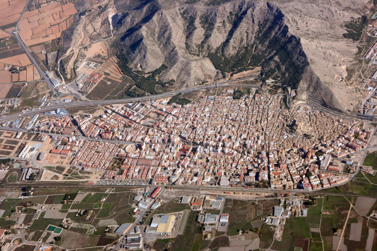 Vista aerea de Villena