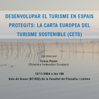 Reproduce el vídeo Conferencia 4: ¿Desenvolupar el turisme en espais protegits: La Carta Europea del Turisme Sostenible (CETS)¿, a cargo de Teresa Pastor, Directora Federación Europarc.
