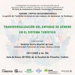 Reproduce el vídeo Conferencia 4: Transversalización del enfoque de género en el sistema turístico