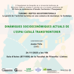 Reproduce el vídeo Conferencia 8: Dinàmiques socioeconòmiques actuals de l'Espai Català Transfronterer