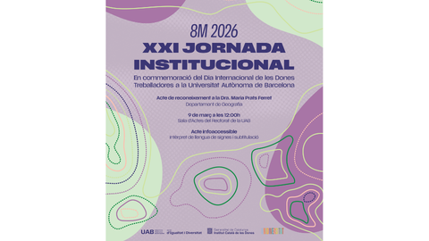 Cartell de la Jornada Institucional pel 8M
