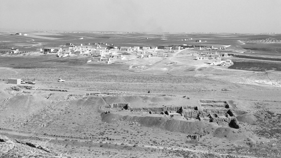 Vista panorámica de una excavación