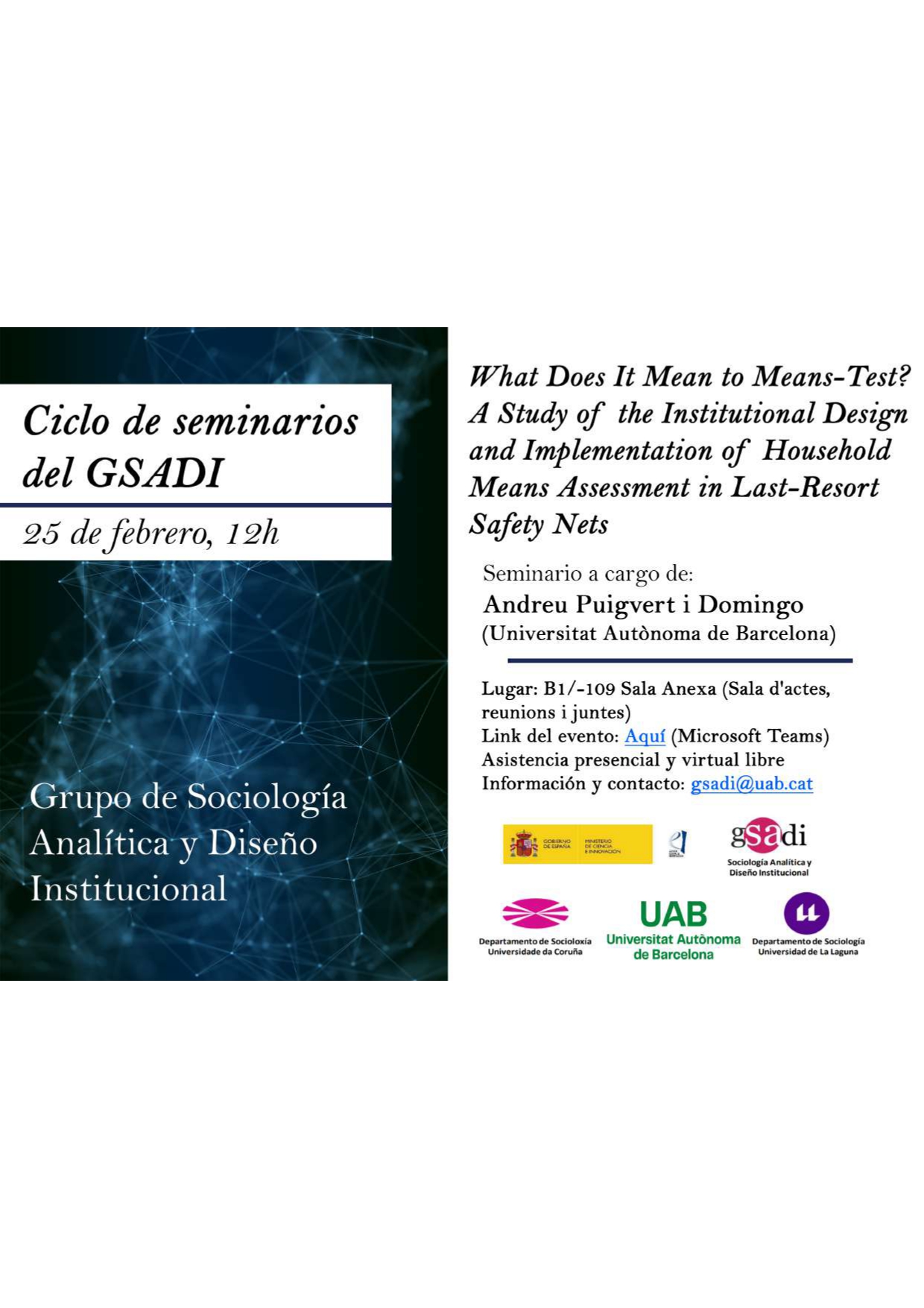 Cartel Seminario_Andreu Puigvert