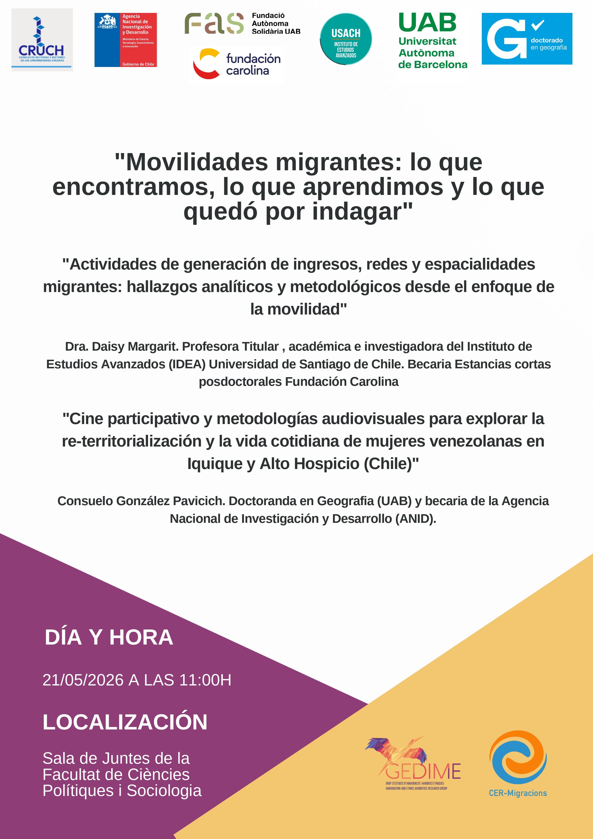 Jornadas GEDIME y CER-M