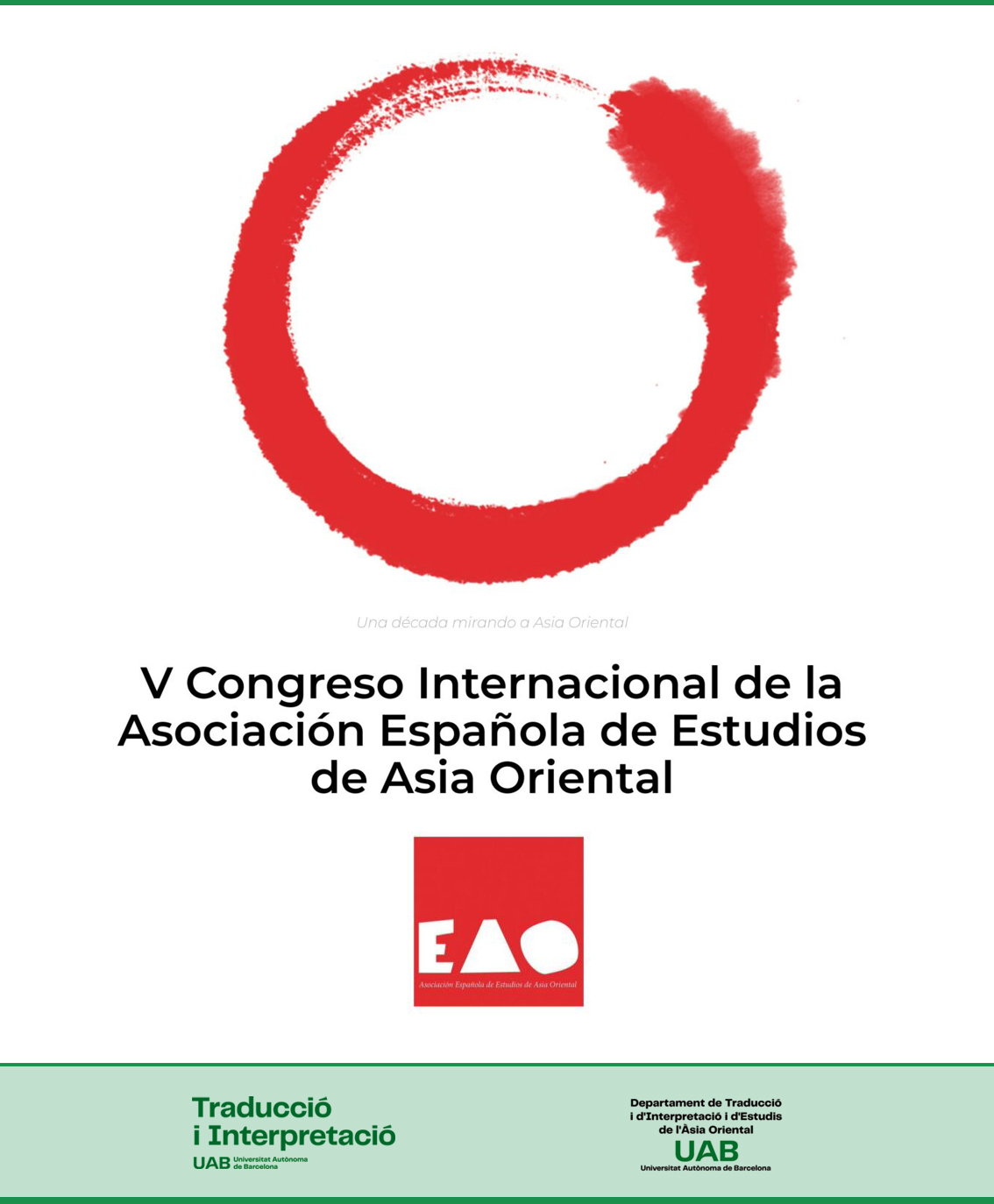 La FTI i el DTIEAO acolliran el V Congrés de l'Associació Espanyola d'Estudis d'Àsia Oriental (AEEAO) 
