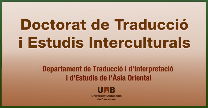 Resolución de 1 beca de ayuda a la matrícula para cursar el Doctorado de Traducción y Estudios Interculturales durante el curso académico.