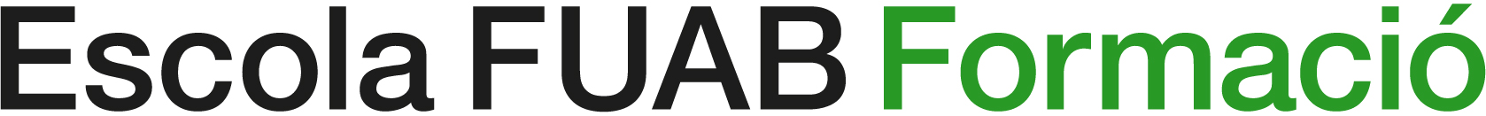 Logotip Escola FUAB Formació - 2 tintes - 1 línia