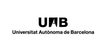 Logotip oorporatiu de la UAB a una línia a una sola tinta