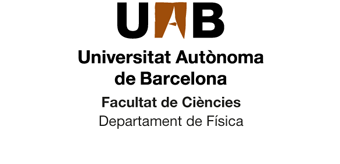 Logotip de la UAB a dues línies a color amb acompanyaments de 1r i 2n nivells