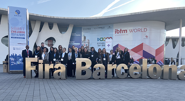 La delegación de la Escuela en IBTM World 2019