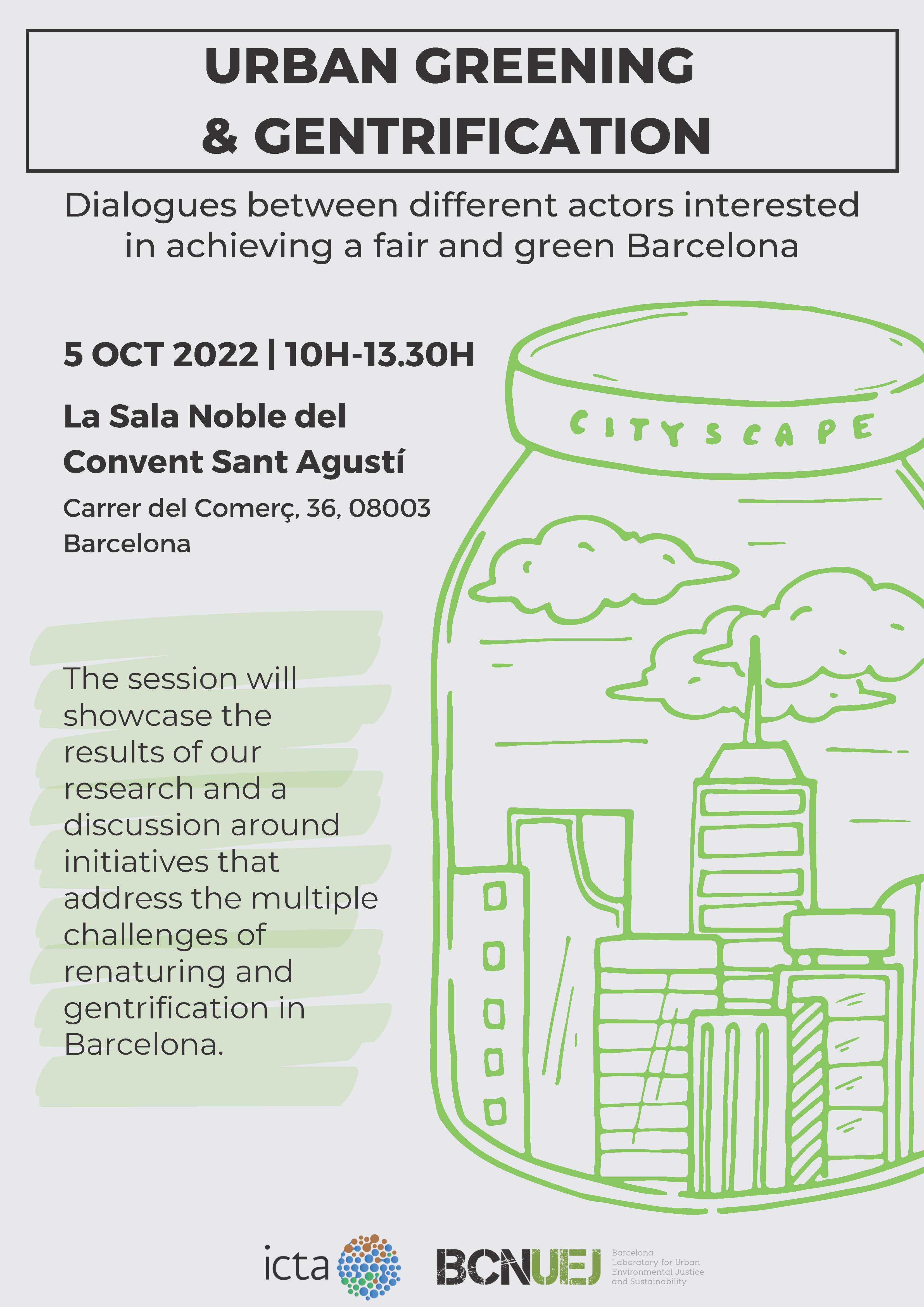 sesion: Verde y Gentrificacion ICTA-UAB