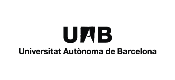 Logotip de la UAB a una tinta a una línia