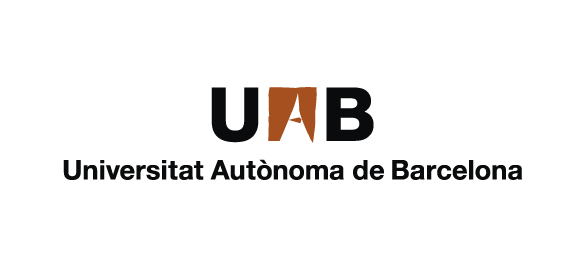 Logotip de la UAB a color a una línia