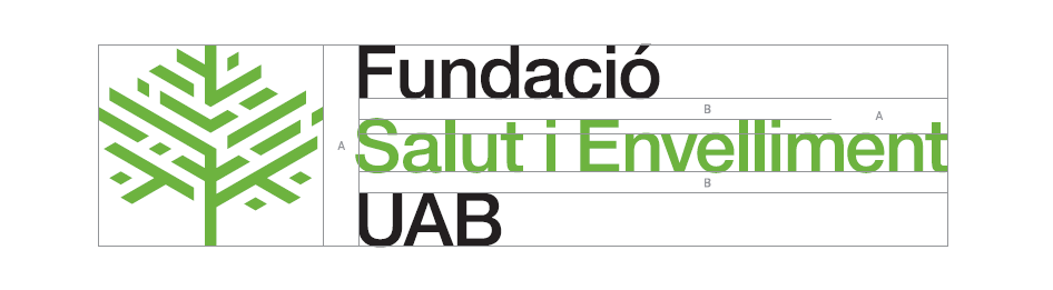 Logotip Fundació Salut i Envelliment: composició