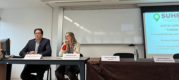 Maria Noguera y Francesc Romagosa durante la presentación del curso