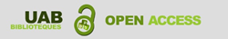 Open access logo with grey background