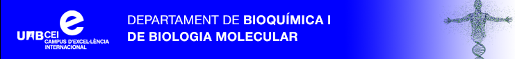 Capçalera web Departament de Bioquímica i Biologia Molecular