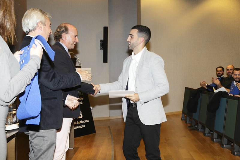 Moment de la Graduació de l'Omar Hajri Barragan